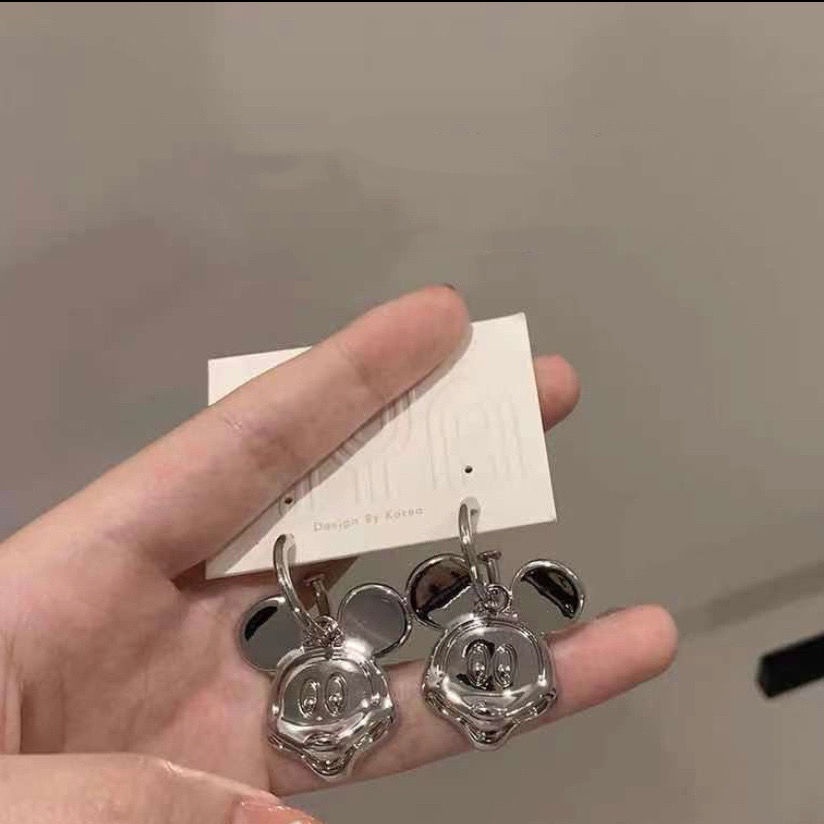 Jepang dan Korea Gaya Baru Logam Mickey lucu menyenangkan anting-anting anting-anting berlebihan pri