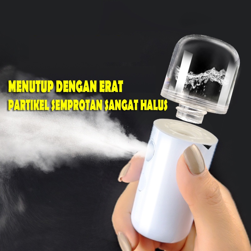 Nano mist spray pelembab wajah moisturing semprotan disinfektan portable kecil dan lucu