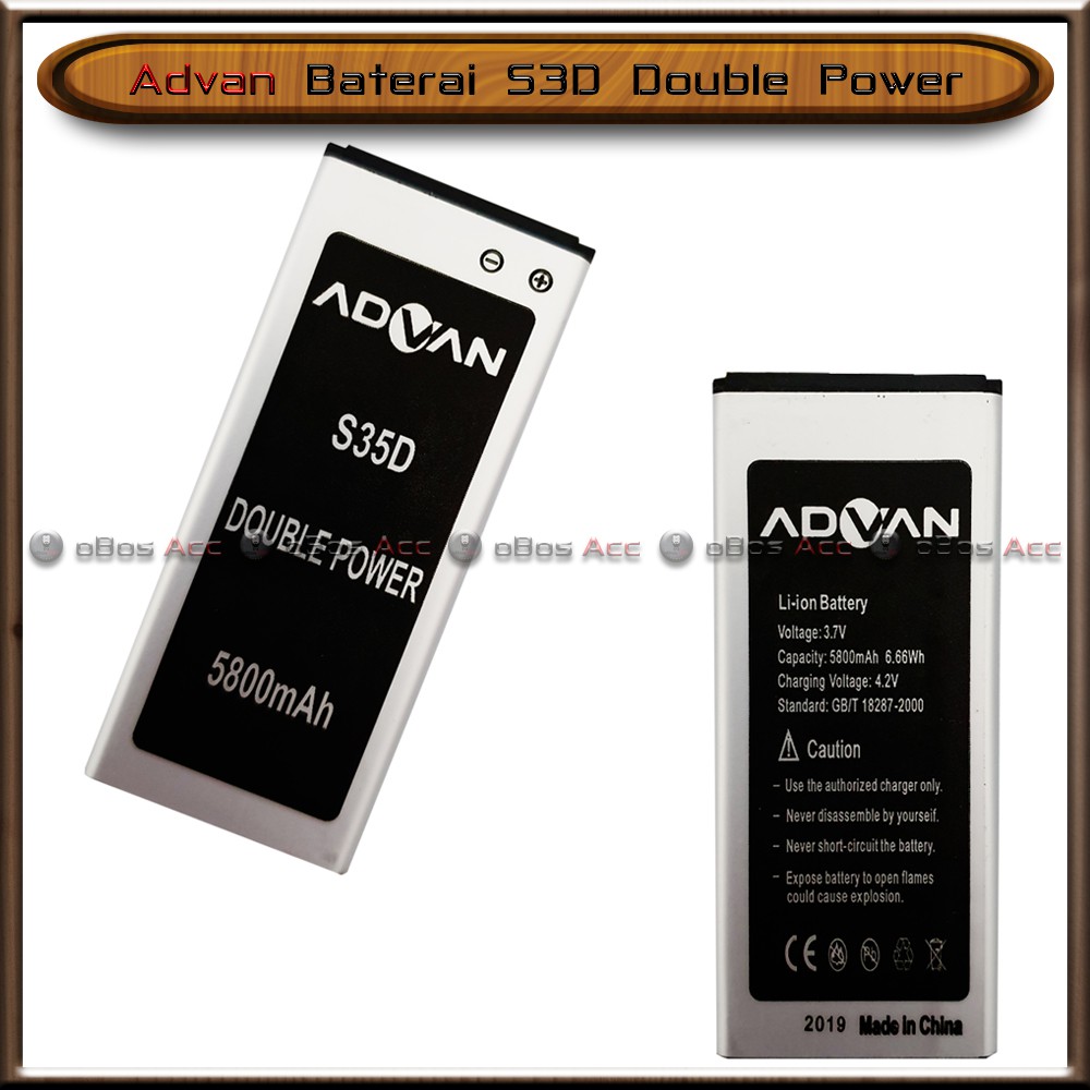 Baterai Advan S3d S 3 D Double Power Batre Batrai Hp Shopee Indonesia
