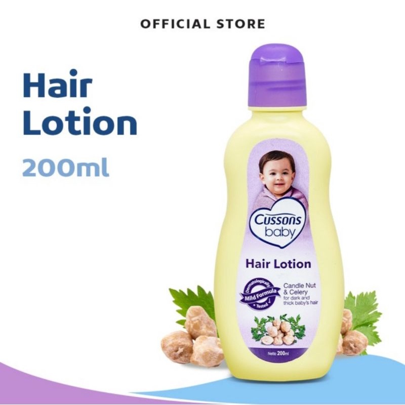 Cussons Baby Hair Lotion 100+100ml (200ml)/Lotion Rambut Bayi Cussons