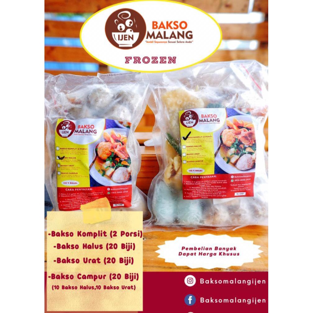 

BAKSO MALANG IJEN frozen KOMPLIT