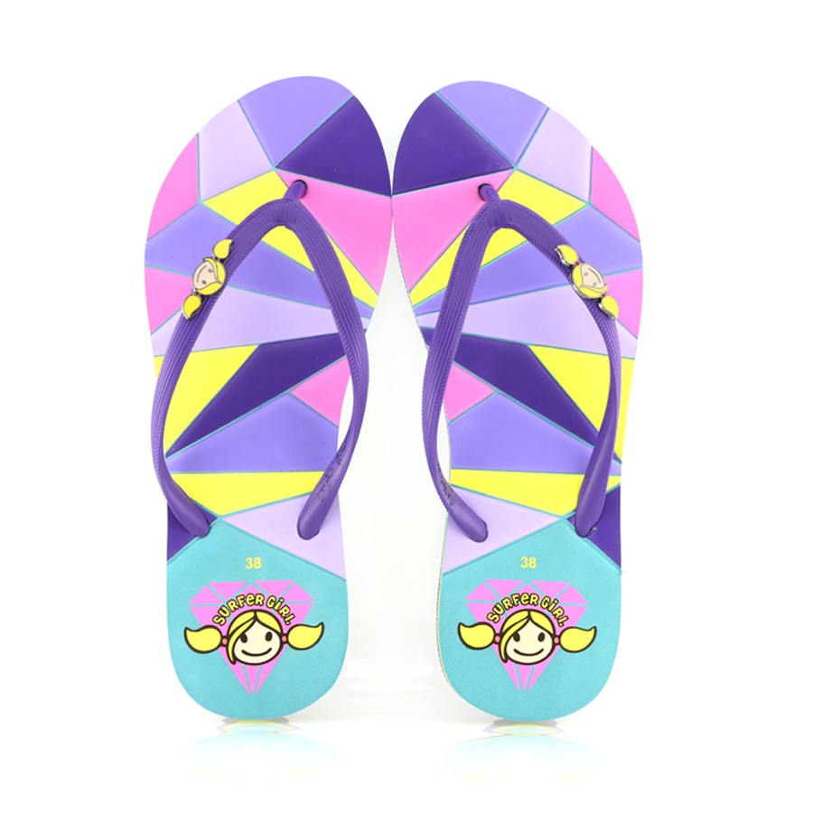  ANDO  x Surfer Girl Collab SG 173 Ungu  Sandal  Jepit 