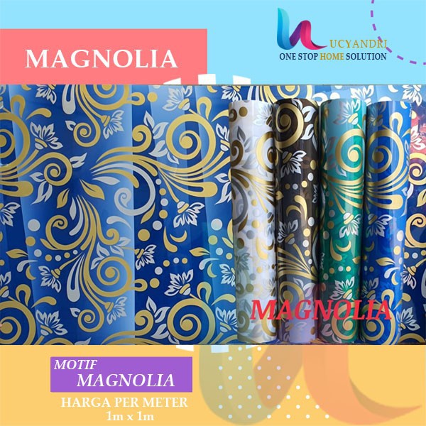 Plat Pagar Fiber Plastik Penutup Pagar Magnolia Motif