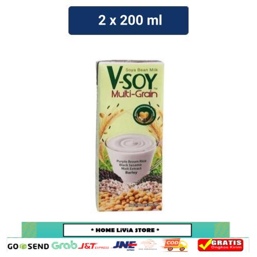 

V-SOY Multi Grain Soy Milk UHT 2 x 200 mL