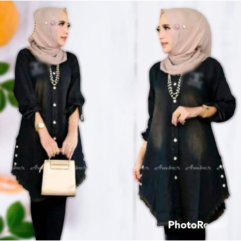 TUNIK JEANS JUMBO TERBARU/TUNIK LEVIS WANITA