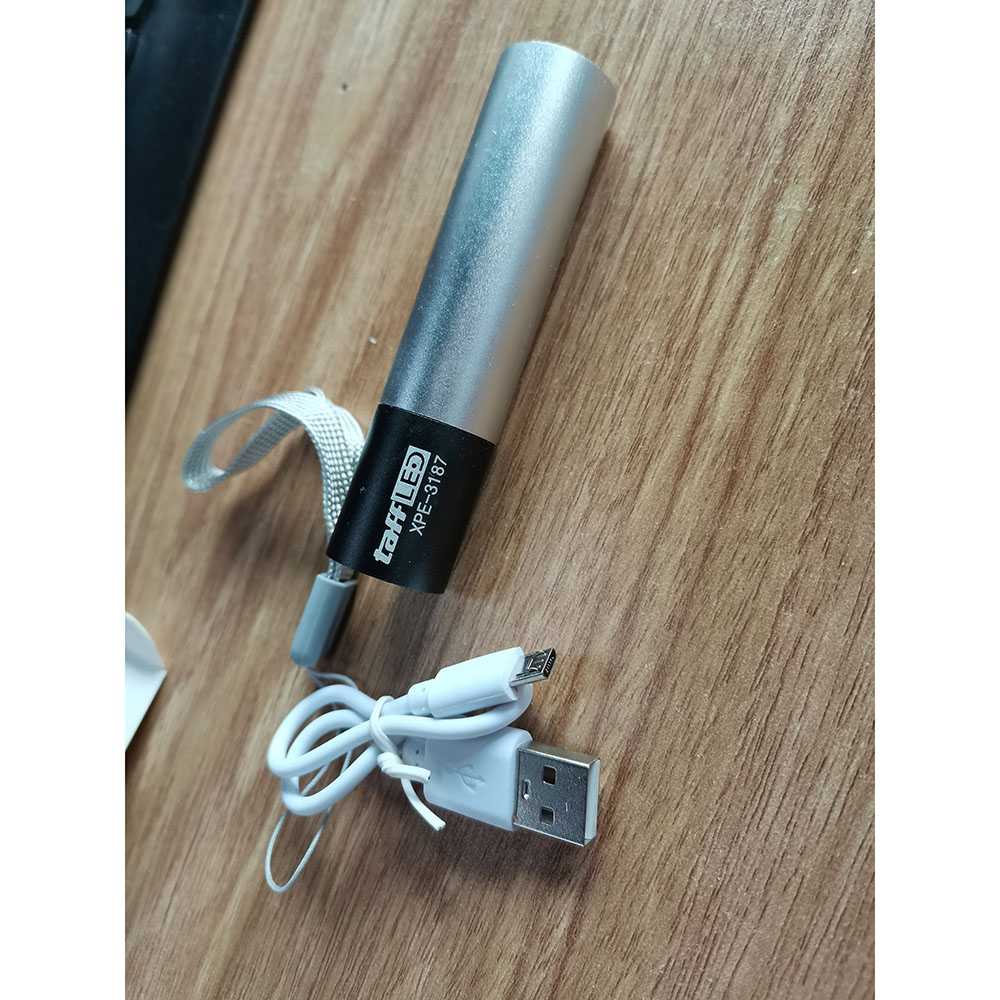 Lampu Senter LED Mini Rechargerable Aluminium XPE - 3187