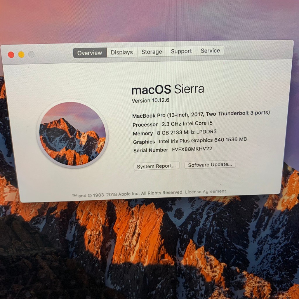PROMO MacBook Pro Non Touchbar 13 inch 2017 Core i5 2.3Ghz Ram 8 GB Ssd 128 - 256 - 512 GB SECOND