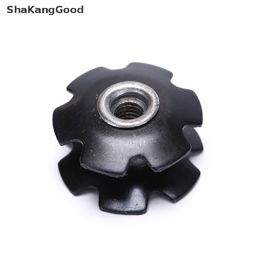 Skid 1pc Headset Sepeda Steer Tube Aluminum Star Nut 1 / 8 &quot;28.6Mm