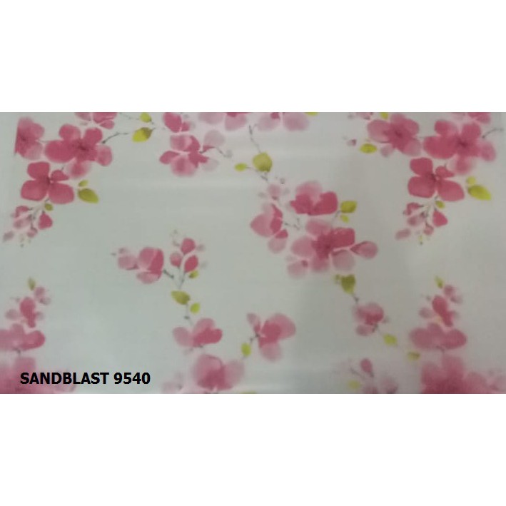 stiker Kaca Sandblast Sandblast Buram stiker Kaca Motif stiker kaca anti silau 45CMX1M