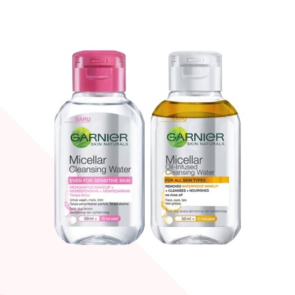 ✦SINAR✦Garnier Micellar Pink &amp; Biphase Cleansing Water 50ml (Travel Pack)