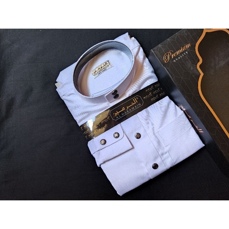 JUBAH AL HARAMAIN WOOL MENSET ORI VIETNAM / GAMIS AL-HAROMAIN ORIGINAL IMPORT VIETNAM, KUQLITAS PREM