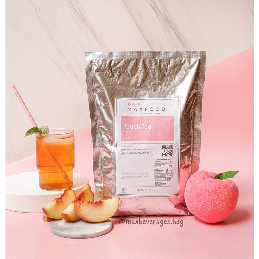 Jual Peach Tea Bubuk Peach Tea Peach Tea Powder 1kg Shopee Indonesia 5005