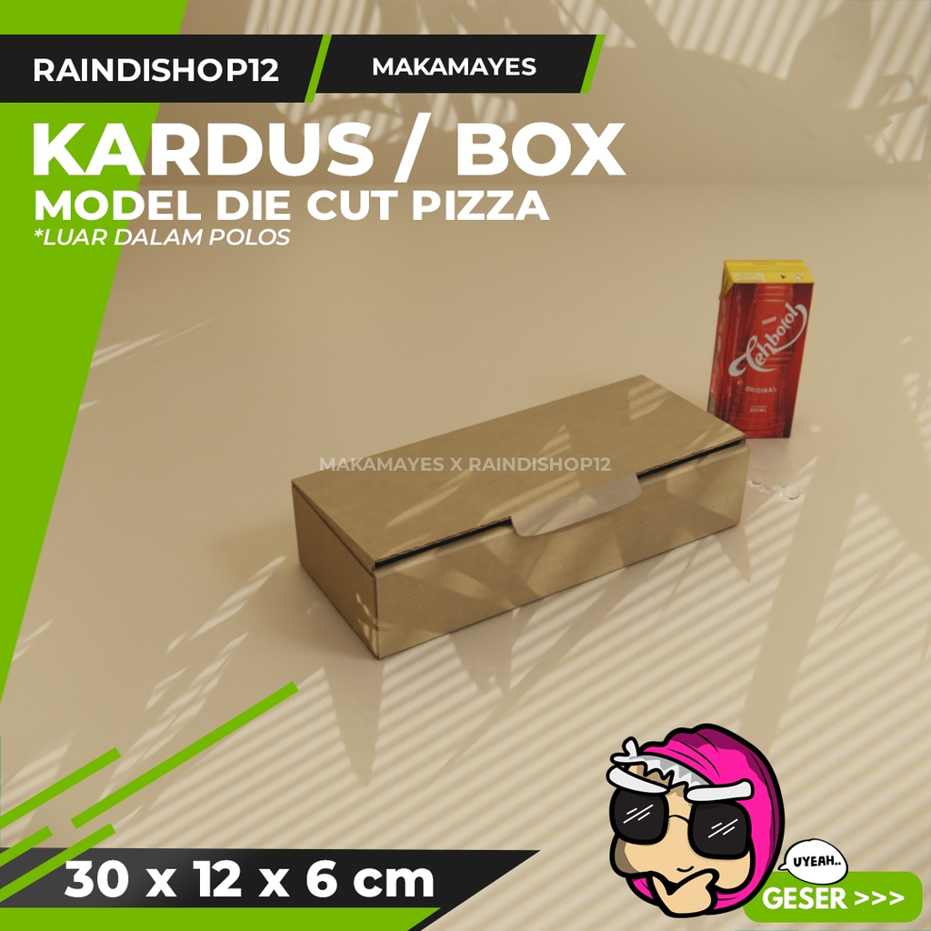 

(MIN 10 PCS) BOX 30 X 12 X 6 CM KARDUS DIE CUT PIZZA KEMASAN PACKAGING KADO