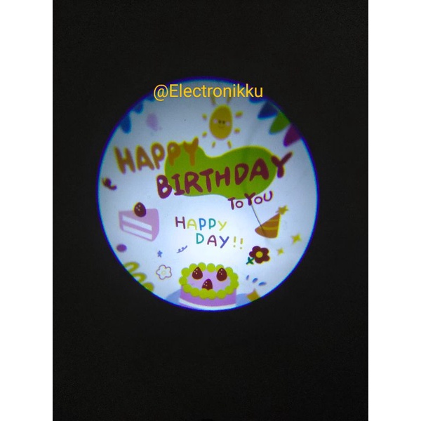#02 Happy Birthday Projector READY STOCK
