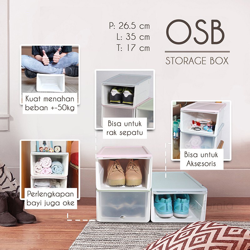 OLYMPLAST STORAGE BOX OSB/ RAK SUSUN / OLYMPLAST