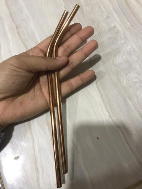 Fs Rainbow Sedotan Minum Sedotan Lurus Sedotan Melengkung Sedotan Stainless Straw Sedotan Metal Unik