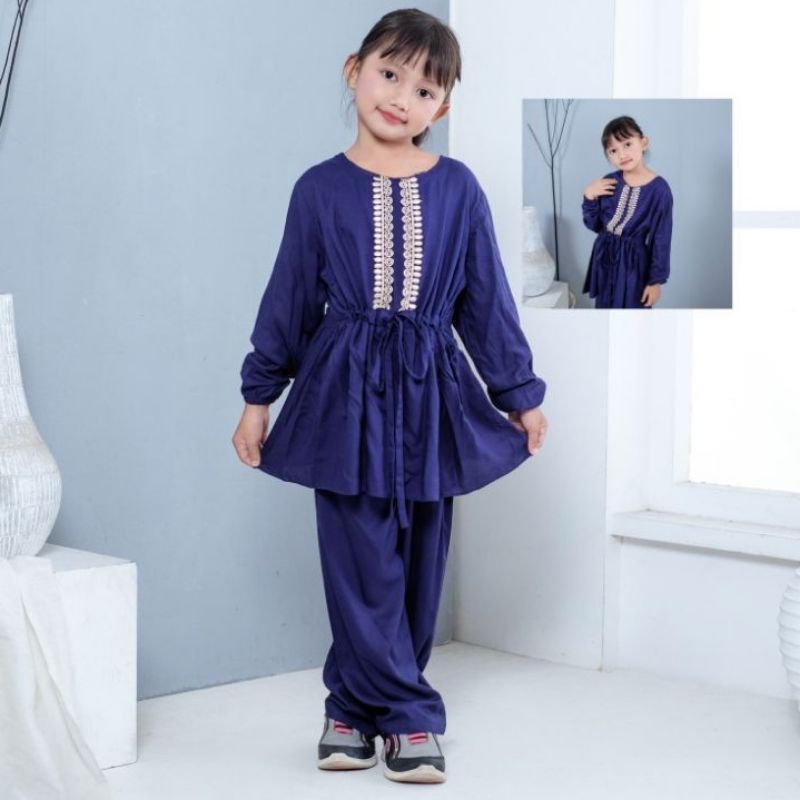 SetCel MUSLIM 1-12Th Setelan Anak OneSet SetCel Anak setelan Baju anak polos renda