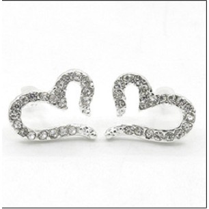 MORYMOSHI A11 anting Tusuk love berlian Earring fashion Wanita Korea Aksesoris Fashion  Murah