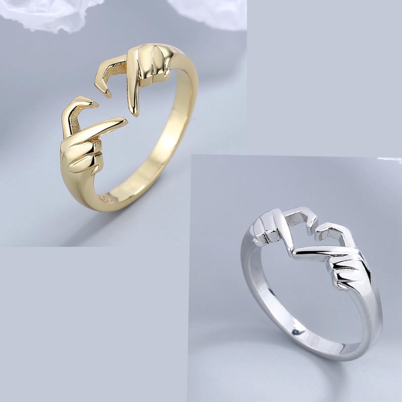 Cincin Model Terbuka Dapat Disesuaikan Desain Otot Tangan Gaya Gothic Vintage Untuk Pria Dan Wanita