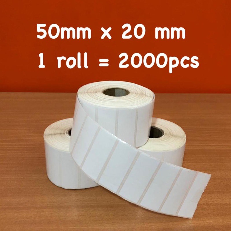 

Stiker Label Barcode 1 Lajur 50 x 20mm