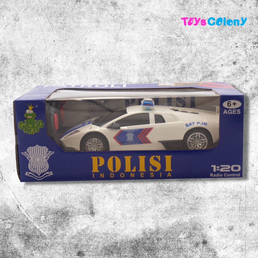 Mobil Remote Control Polisi Indonesia 1:20 Ferarri-Lamboghini 998-4/5