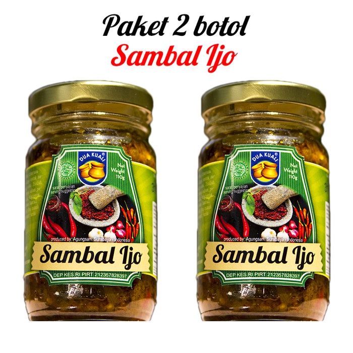 

Paket 2pcs Sambal Ijo Dua Kuali