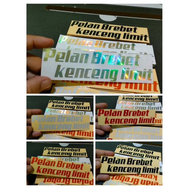 Pelan brebet sticker cutting