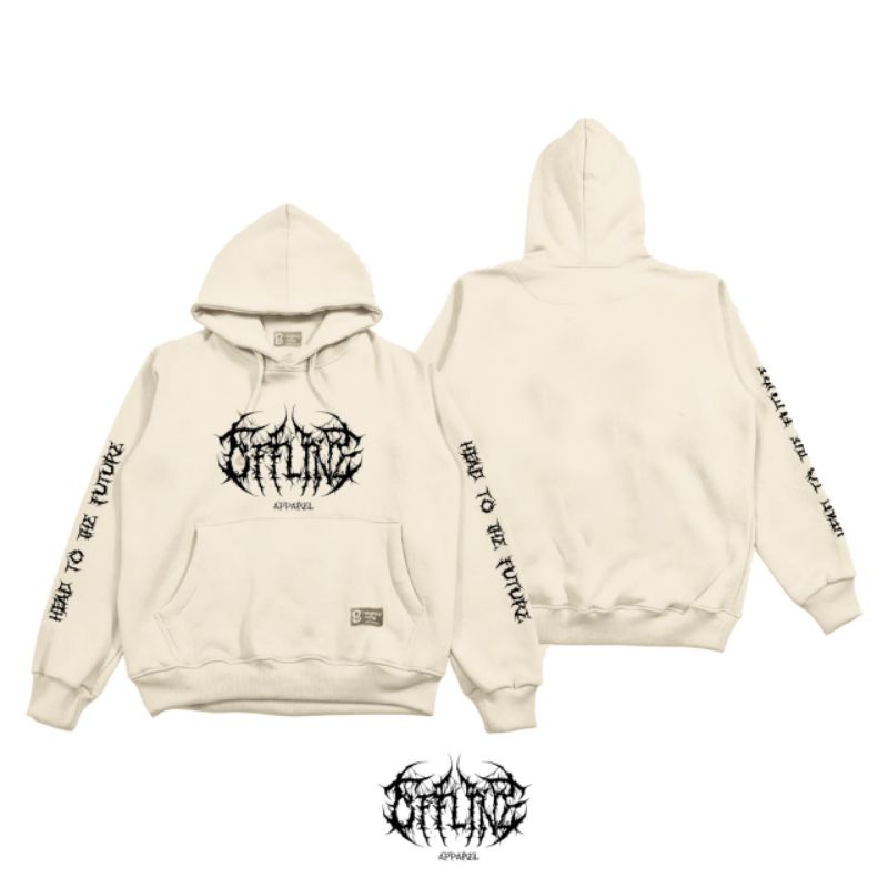 OFFLINE Hoodie Jumper HEAD TO THE FUTURE / hoodie cowok cewek tebal ori / hoodie kece aesthetic / hoodie cowok cewek keren / hoodie cowok distro