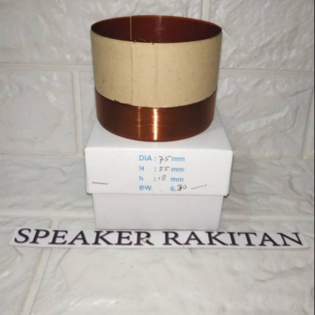 Spul sepul spool voice coil speaker 75 mm.