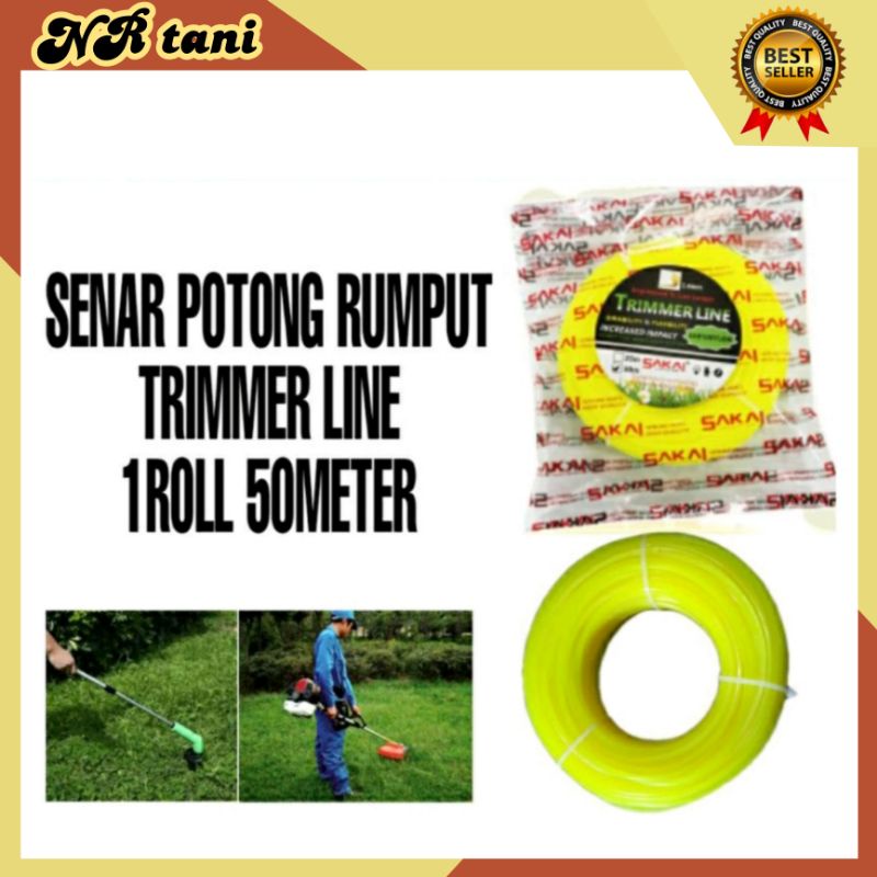 SENAR POTONG RUMPUT 1ROLL/ TALI POTONG RUMPUT/ TRIMMER LINE/PISAU POTONG RUMPUT BENANG POTONG RUMPUT