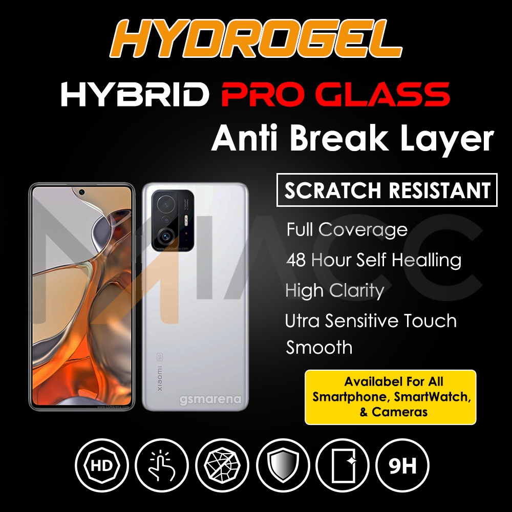 PREMIUM HYDROGEL XIAOMI 11T PRO ANTI GORES FULL SCREEN DEPAN BELAKANG