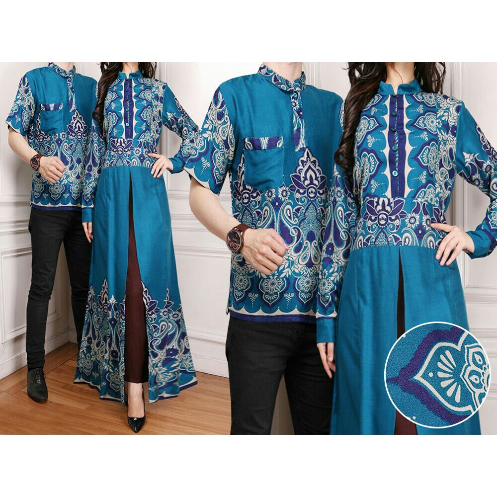 Gamis Couple / Gamis Pasangan / Batik Couple / Batik Pasangan Bella