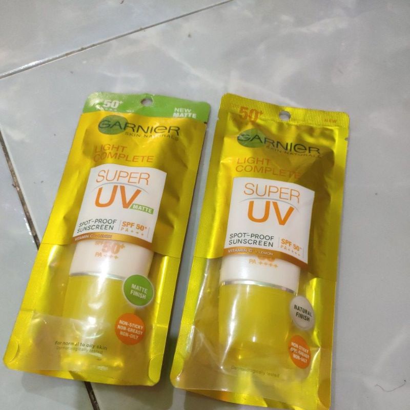 Garnier sunscreen spf 50+++ matte / natural