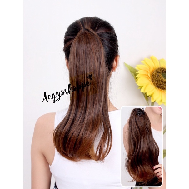 SLIM PIN PONYTAIL KOREA  (ponytail jepit / rambut jepit) kunciran jepit z022l z022s t335 rambut palsu