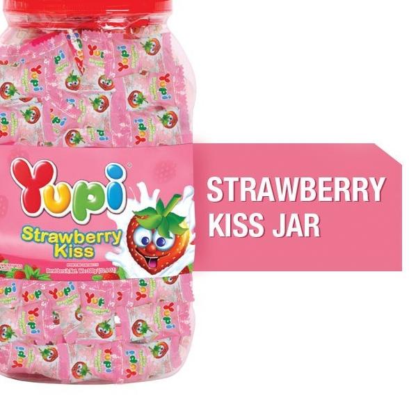 

➸ Yupi Strawberry Kiss Jar / Toples ☃