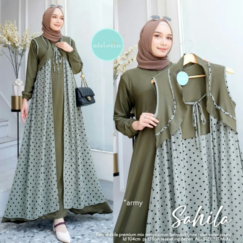 Sahila By Edelweiss || Dress Set restok banyak