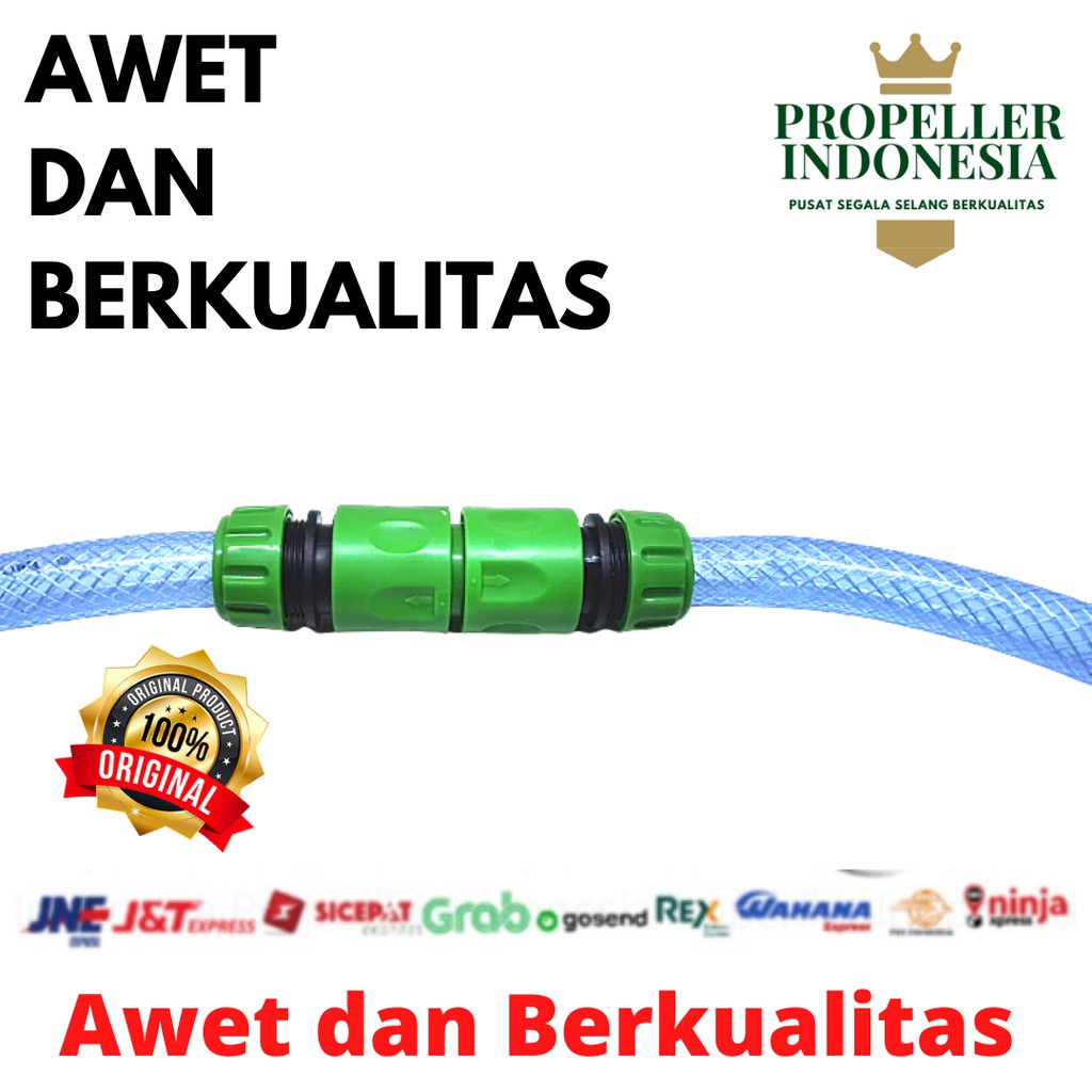 Sambungan Selang Air Pakey Quick Connector Selang Konektor Lurus 1/2inch dan 5/8inch