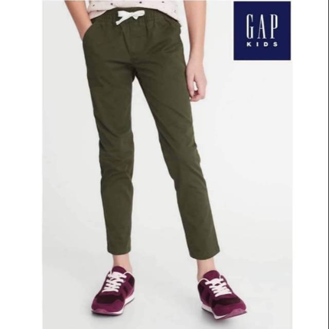 Celana chino Anak Gap pull on pants usia 8-11 tahun