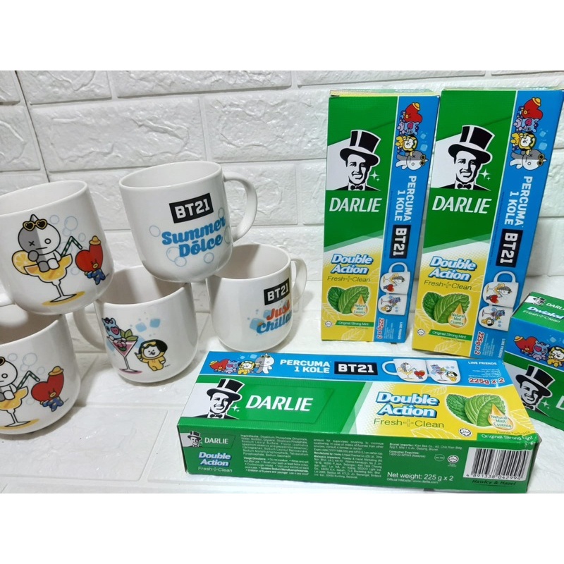 DARLIE MALAYSIA PASTA GIGI FREE GELAS BTS / DARLIE TOOTHPASTE