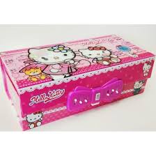 Kotak Pensil Tombol KODE Motif Anak 2 Tingkat 3D Lucu &amp; Unik