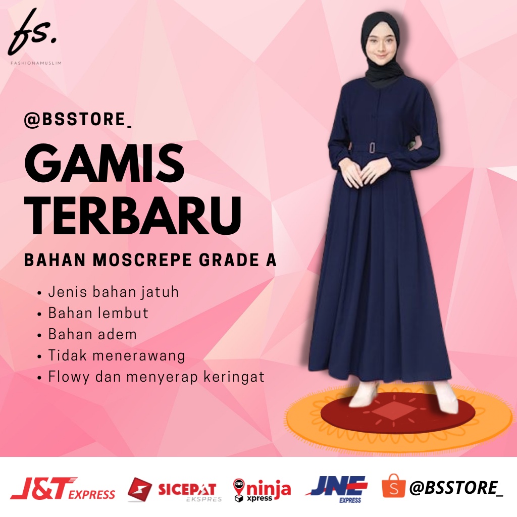 Jubah Wanita Dress Muslim Muslimah Gamis Terbaru 2022 Jumbo Kekinian Murah Dewasa Remaja Original  W