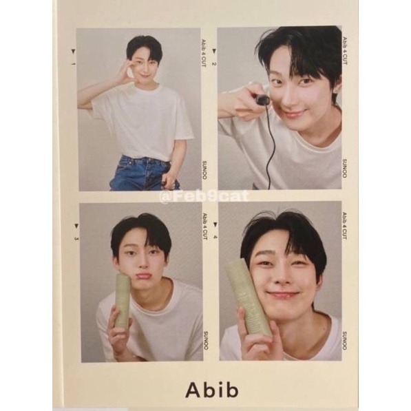 abib 4-cut photocard sunoo abib x enhypen