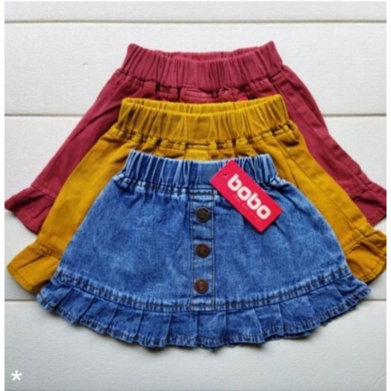 ROK JEANS ANAK USIA 1-7 TAHUN//ROK JEANS ANAK RAWIS KARAKTER BULU USIA 1-7 TAHUN/ROK JEANS ANAK TUTU GAMBAR KARAKTER BULU