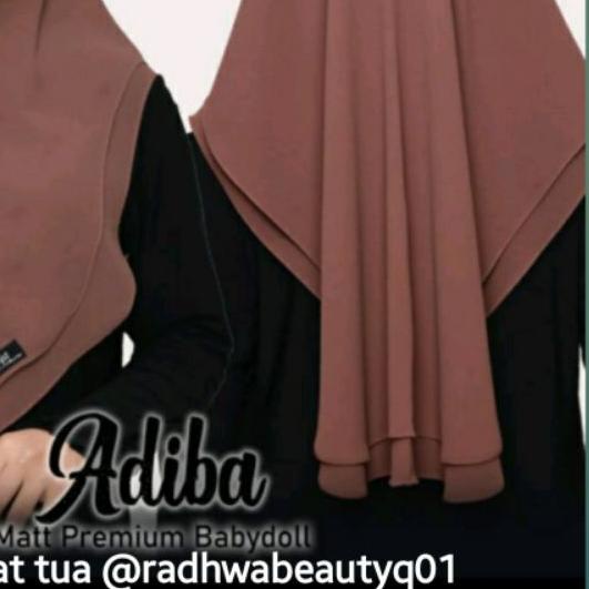 ☃ KHIMAR ADIBA ORI AWLIYA COLLECTION AWLIYA HIJAB TERBARU Ceruty Babydoll 2 layer ♪