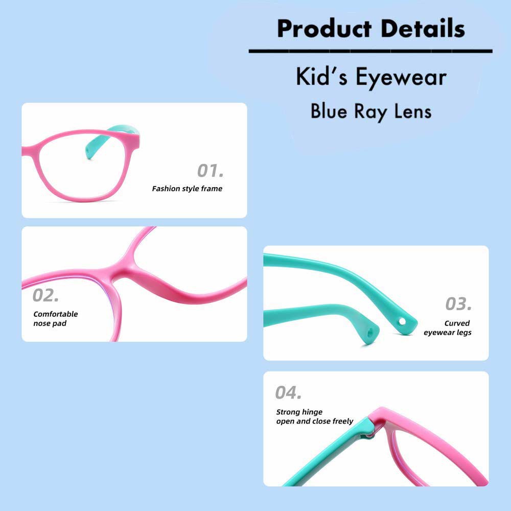 Kacamata Anak Anti Radiasi Blue Ray (Design Korea) Laki-laki &amp; Perempuan HM680 ( Group ) FREE Kotak