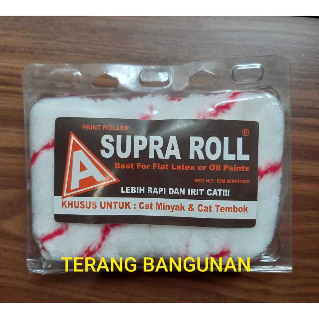 

Bulu Kapal Roll SUPRA | Refill Kuas Roll Cat 1 Lusin