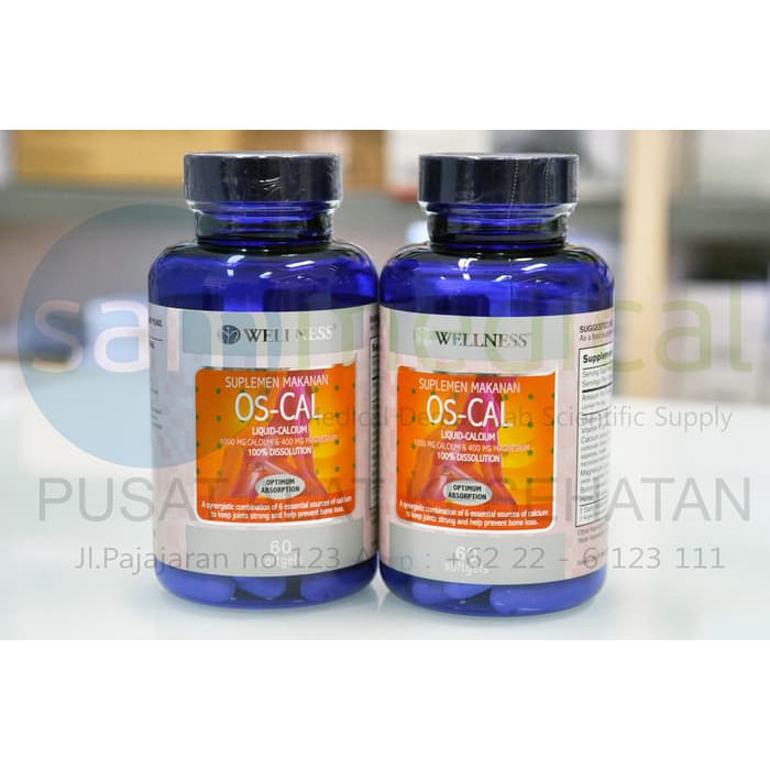 Medica - WELLNESS OS CAL Liquid Calcium 1000Mg Tulang   60 Softgel