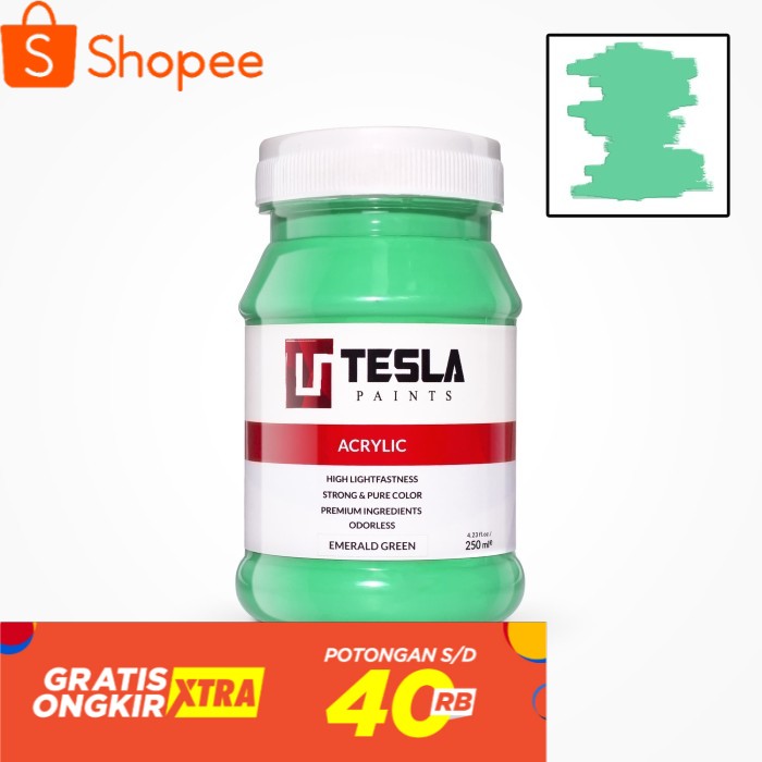 

Tesla Acrylic 250 ml Emerald Green