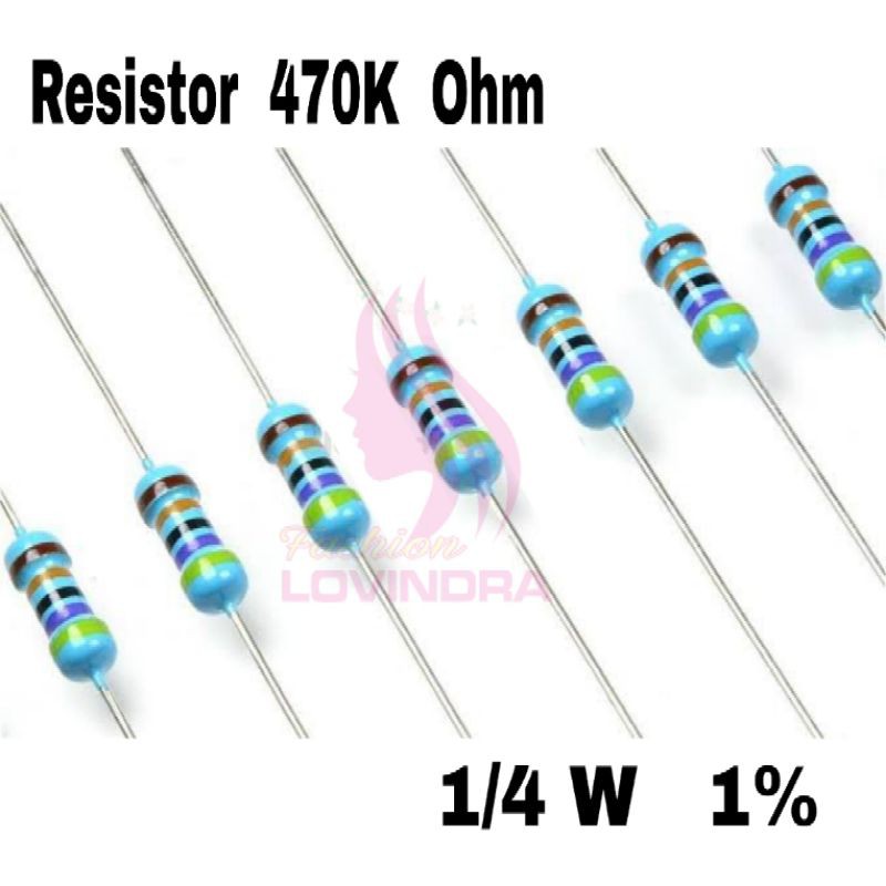 Resistor 470K Ohm 1/4W 1% Metal Film 47K0ohm