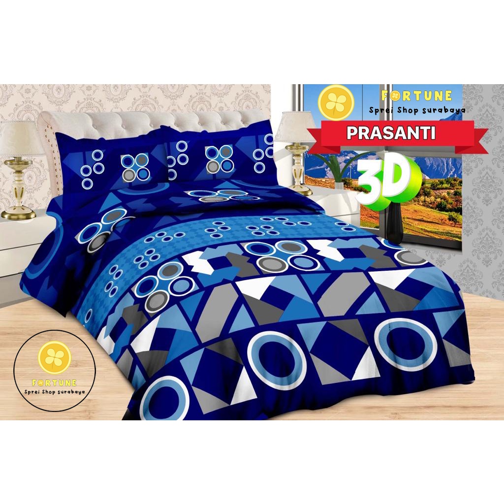 Sprei king BONITA 180x200 Motif Terbaru Minimalis 3D Disperse (BISA COD)